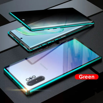 Anti-Peeping Magnetic Case for Samsung, Double Sided Tempered Glass Cover,S25 S24 S23 Series