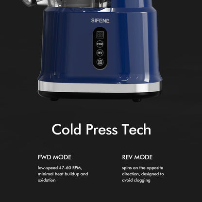 Cold Press Juicer Machine – 800ml Slow Masticating Extractor - ZILVUS