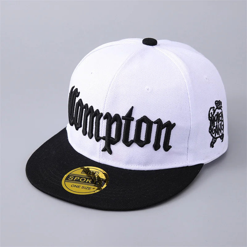 Compton Hip-Hop Flat Brim Baseball Cap – Unisex Camouflage Streetwear Hat - ZILVUS