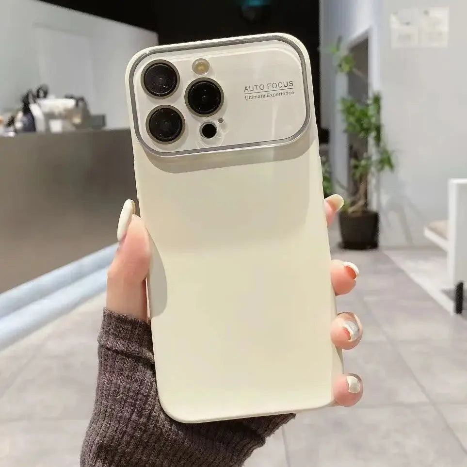 Glass Large Window Camera Protection Case for iPhone 15/14/13/12 Series - ZILVUS