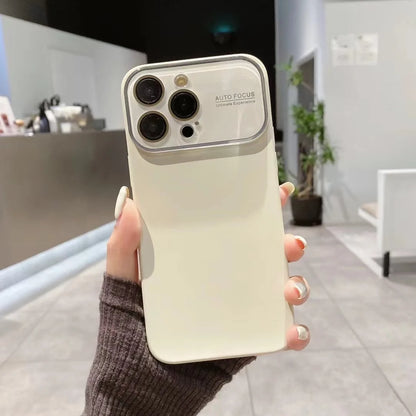 Glass Large Window Camera Protection Case for iPhone 15/14/13/12 Series - ZILVUS
