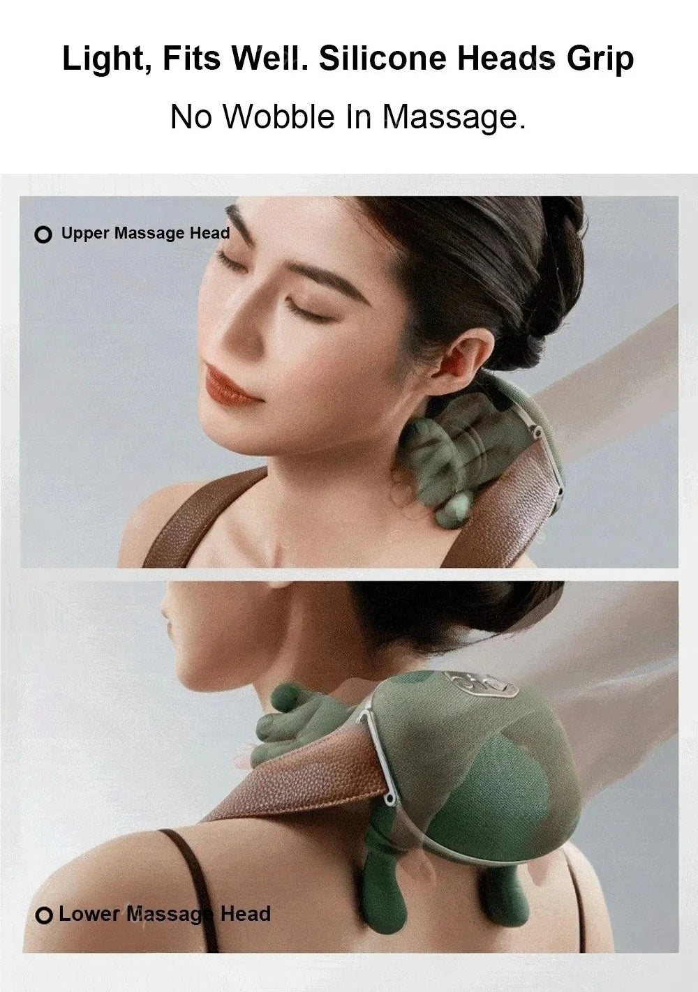Electric Neck and Shoulder Massager with Heat Therapy - ZILVUS
