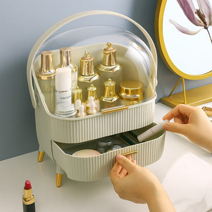 Waterproof Makeup Organizer Box with Drawers 36cm - ZILVUS