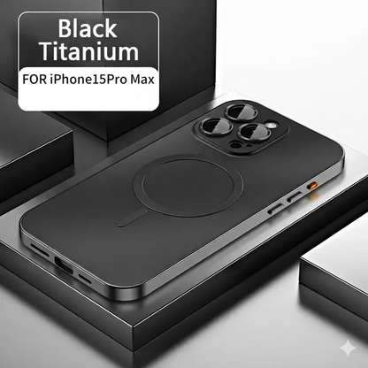 Luxury Metal Frame Magnetic Phone Case – Full Coverage for iPhone 13–16 Series - ZILVUS