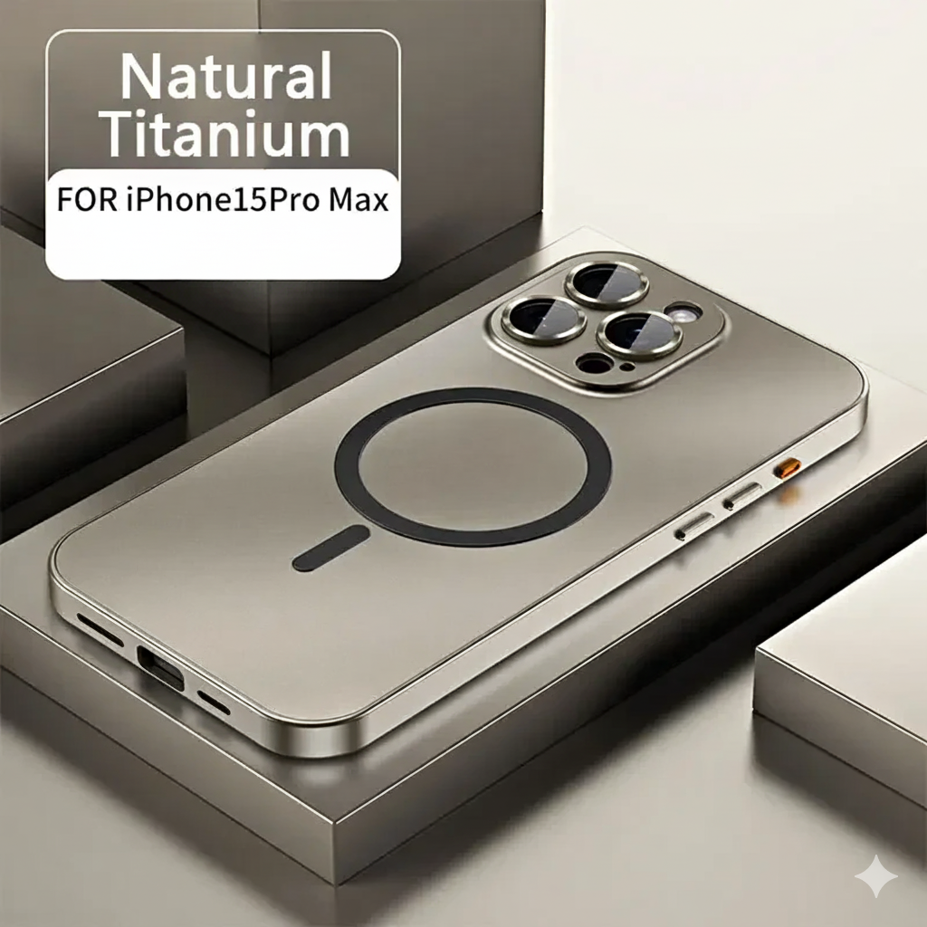 Luxury Metal Frame Magnetic Phone Case – Full Coverage for iPhone 13–16 Series - ZILVUS