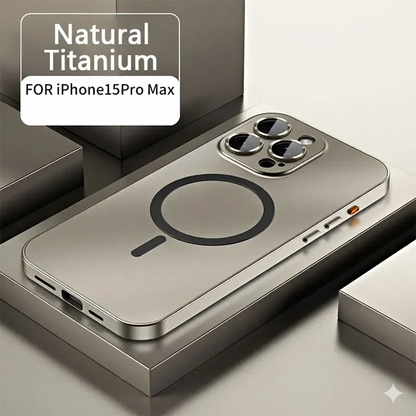 Luxury Metal Frame Magnetic Phone Case – Full Coverage for iPhone 13–16 Series - ZILVUS